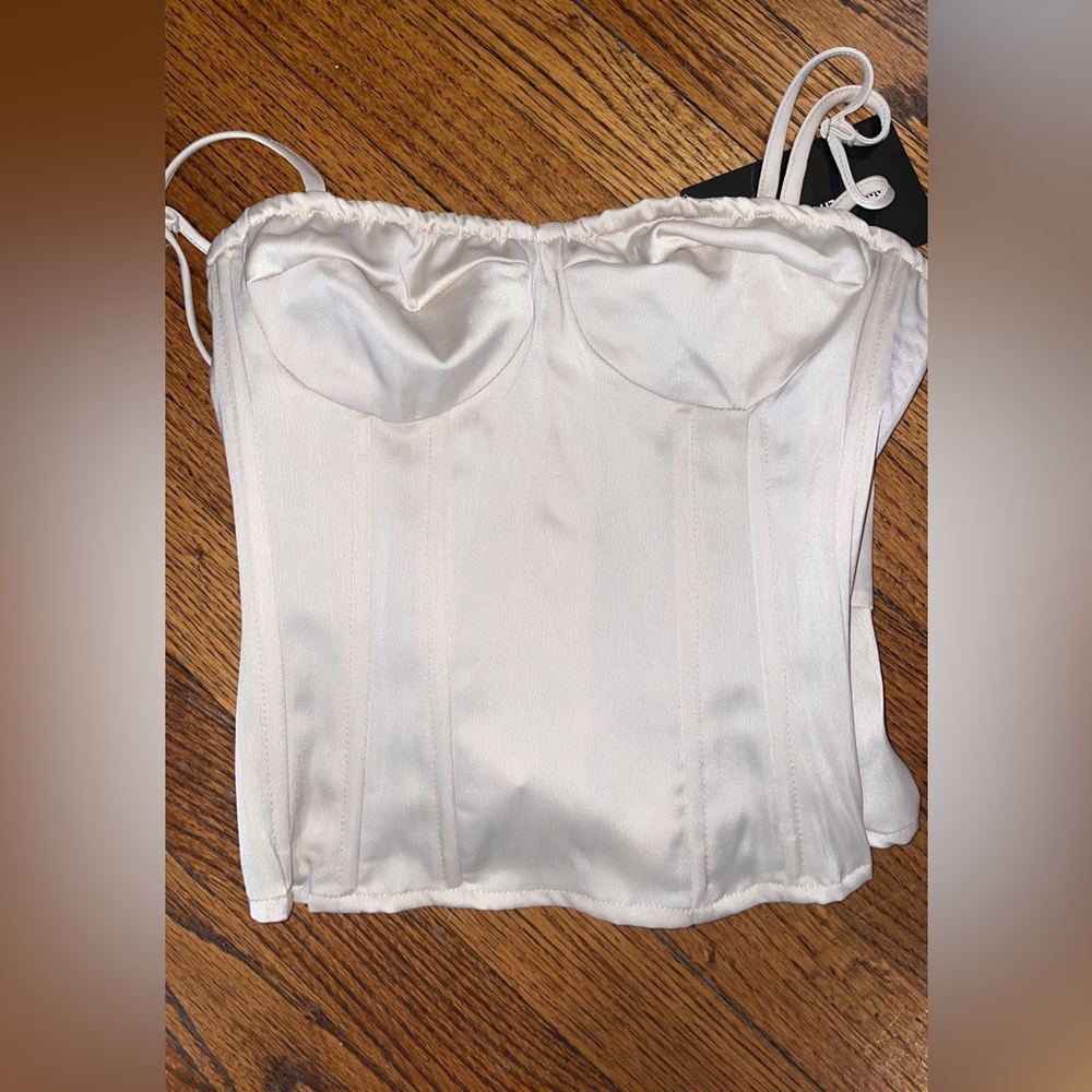 light pink corset top